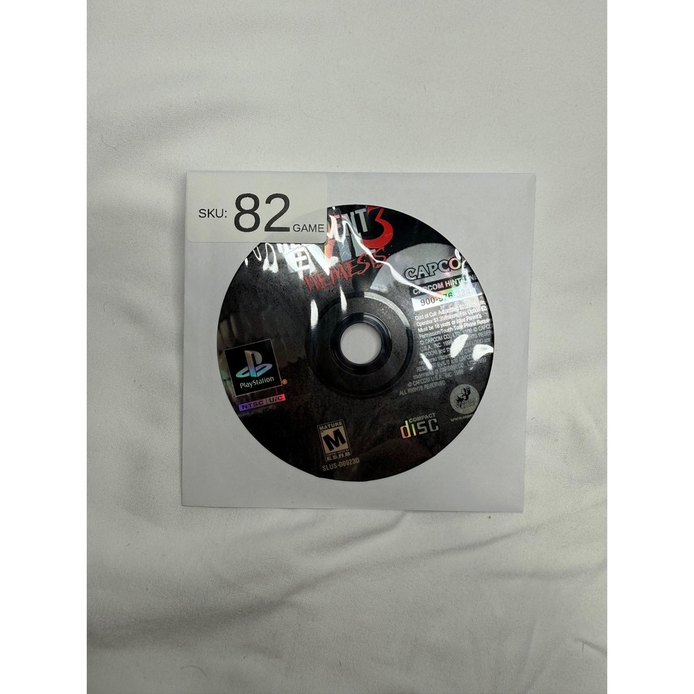 Resident Evil 3 Nemesis Sony PlayStation 1 PS1 Capcom